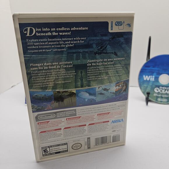 Endless Ocean: Blue World (Nintendo Wii, 2010) CIB w/Manual - Picture 3 of 4